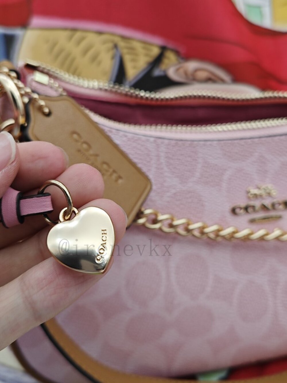 Coach Teri Shoulder Bag In Signature Canvas With Charms - Picture 5 of 8